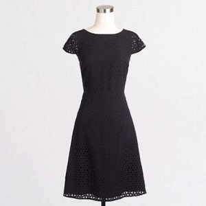 Jcrew laser cut black dress